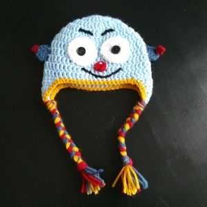 Handmade Knit Monster Infant/toddler Hat